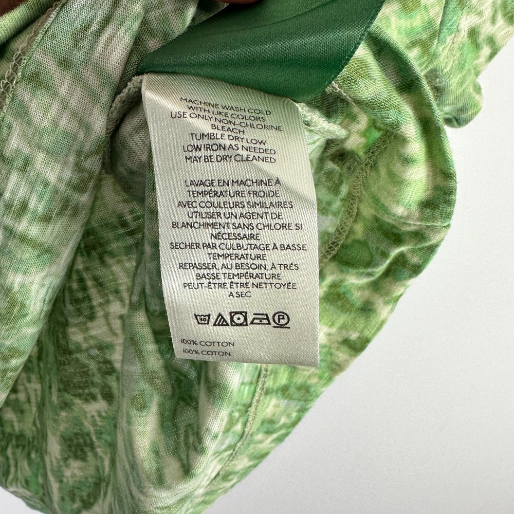 Pilcro Anthropologie Green Short Sleeve Top Women XS Granola Earthy Indie Cotton - Picture 4 of 7